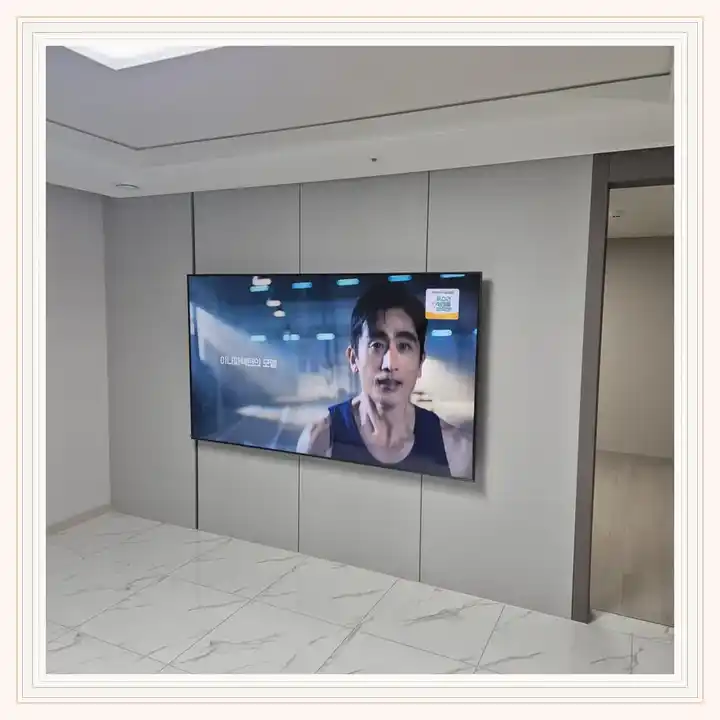 벽걸이TV 거치대 참고 사진 · 브이티스타일 설치 조건
