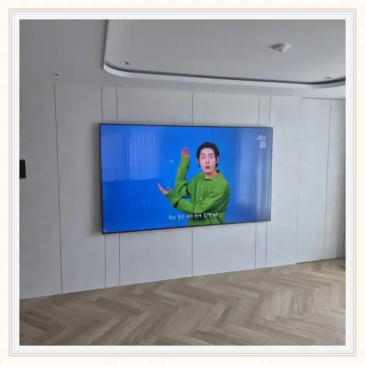 벽걸이TV 거치대 참고 사진 · 빌리브디에이블 설치 조건