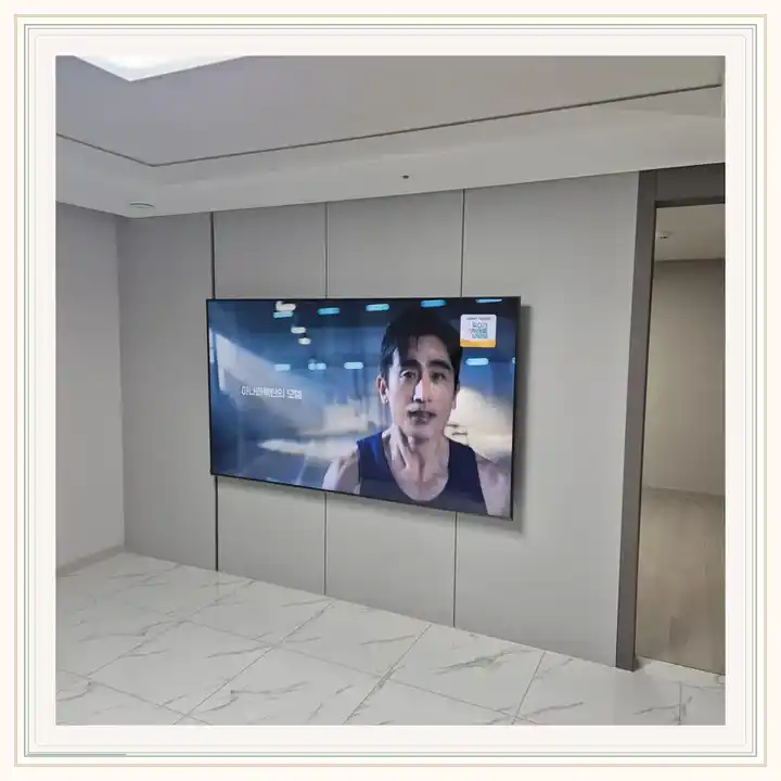 벽걸이TV 거치대 참고 사진 · 휘경제이스카이시티 설치 조건