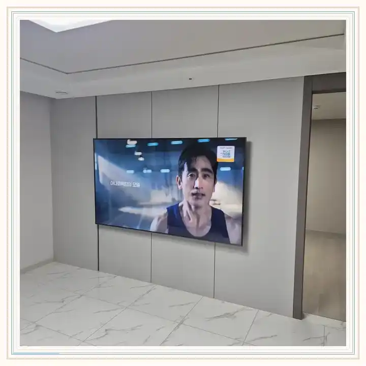벽걸이TV 거치대 참고 사진 · 서초자이르네 설치 조건